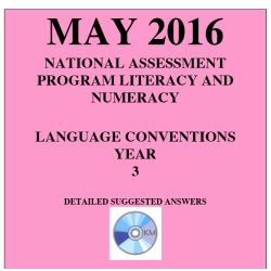 Year 3 May 2016 Language - Answers